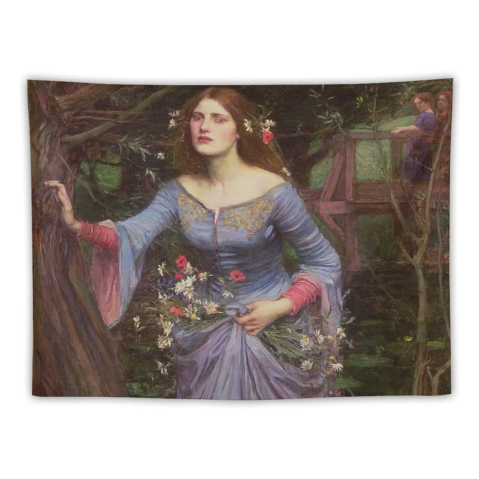

Ophelia - John William Waterhouse - 1910 Tapestry Home Decor Aesthetic Custom House Decor On The Wall Tapestry