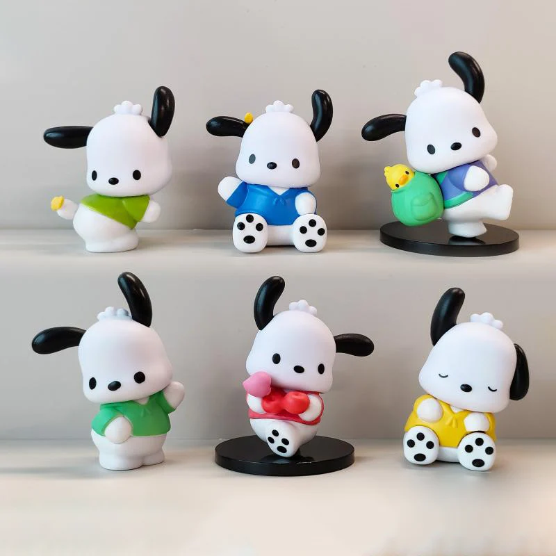 

Pachacco Spring Outing Series Cute Cartoon Toys Doll Anime Figure Sanrio Decorative Gifts Room Decorative Figurines for Children