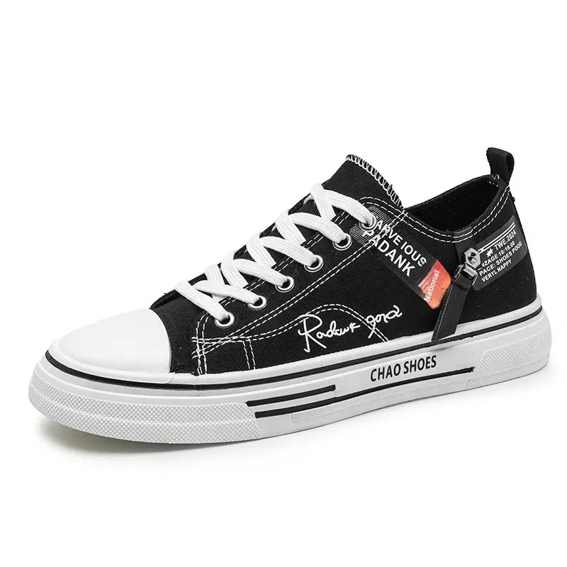2024 New Summer Men's Casual Shoes Breathable Versatile Student Trendy Low Top Youth Canva Shoes EVA Sole PVC Face Chinese Made 5
