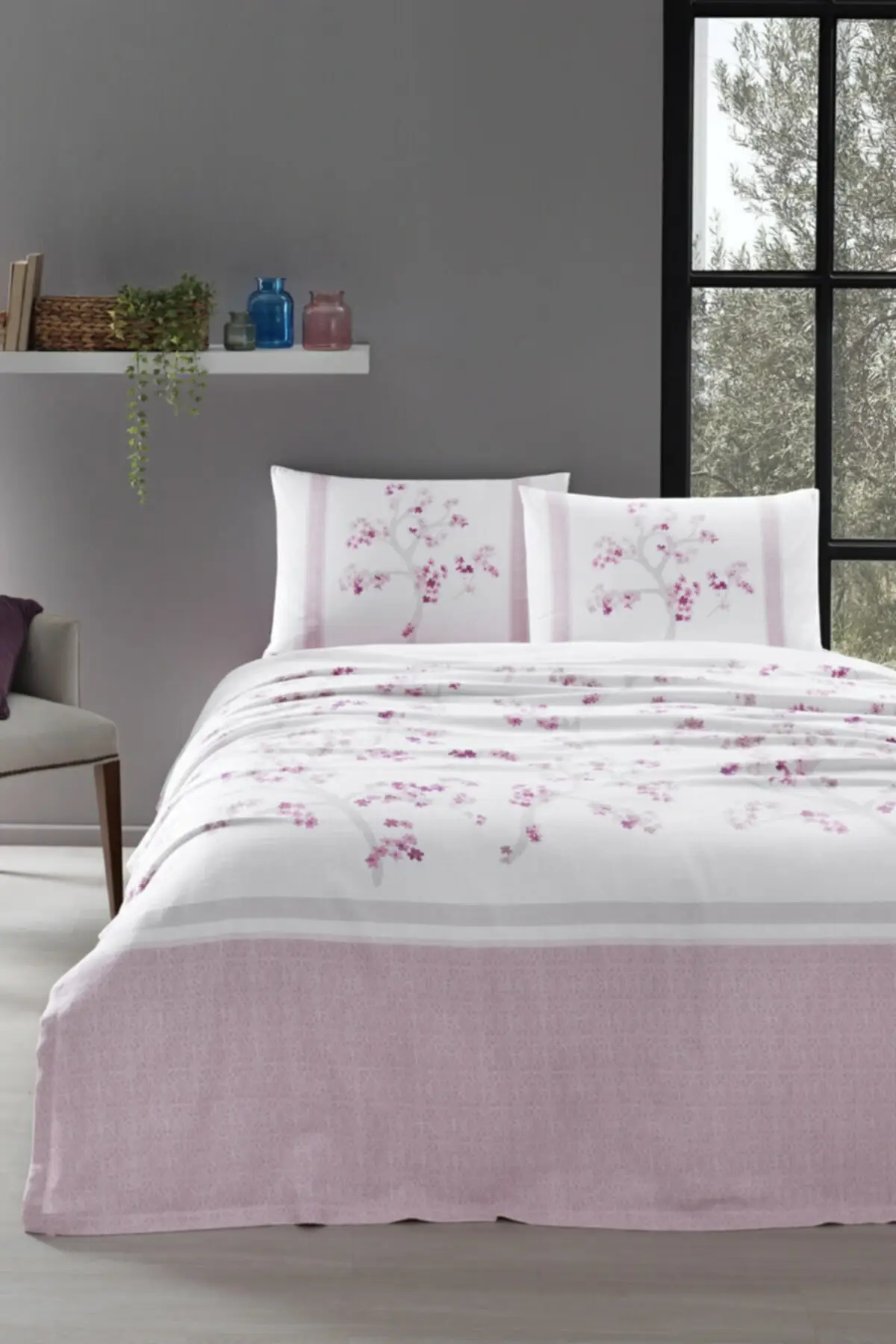 

Florid Single Pike Set Cotton Size No Elastic Pink Pike & Pike Bedroom Textile Home & Furniture