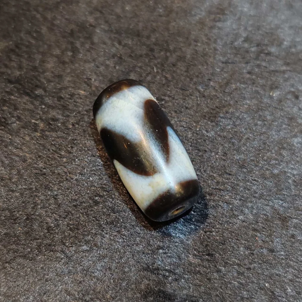 

Тибетский тотем, Агат Dzi, тайваньское ремесло, черный и белый тигр, зубы, подвеска, браслет, DIY Аксессуары