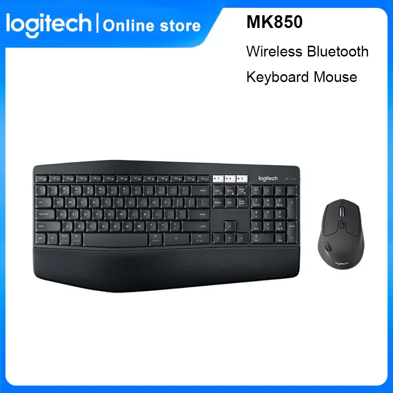 

Logitech MK850 Беспроводная Bluetooth клавиатура мышь комбо для ПК ноутбука Для Дома Офиса игр