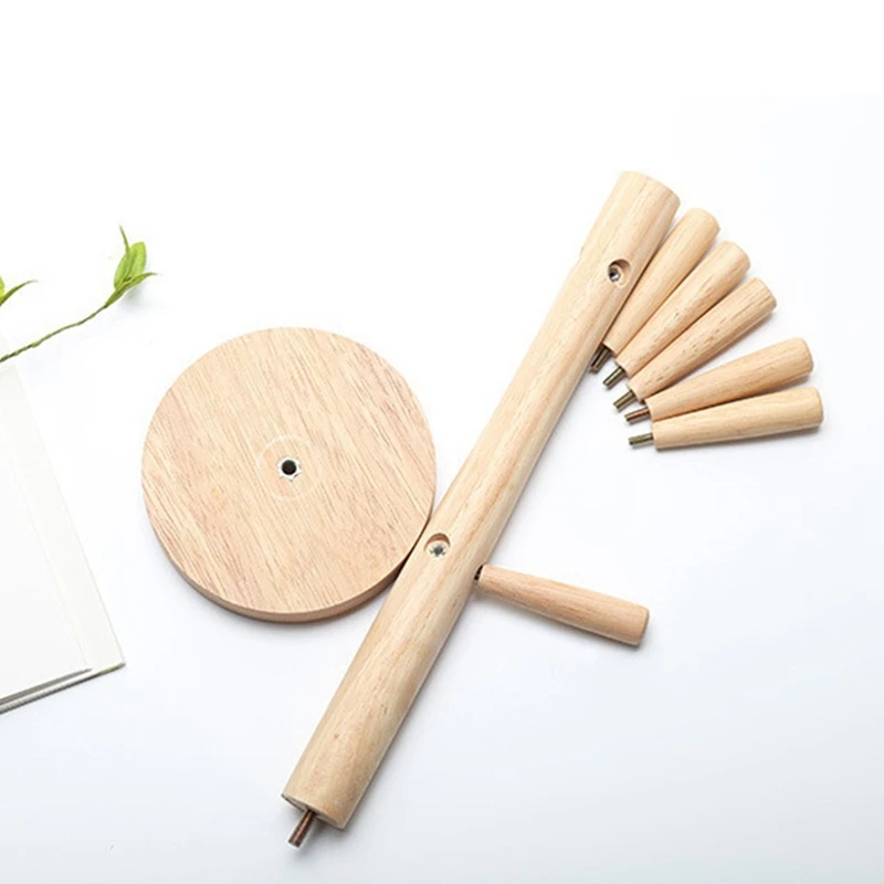 A08M-6 Hooks Mug Holder Tree,Wooden Cup Holder Mug Tree Rack Tabletop Holder,Tea Coffee Cup Hoooks Tree