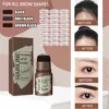 Eyebrow Powder Hairline Shadow Powder Eyebrow Stencil Kit Modified Hair Edge Filled Forehead Waterproof Long Lasting Cosmetics 4