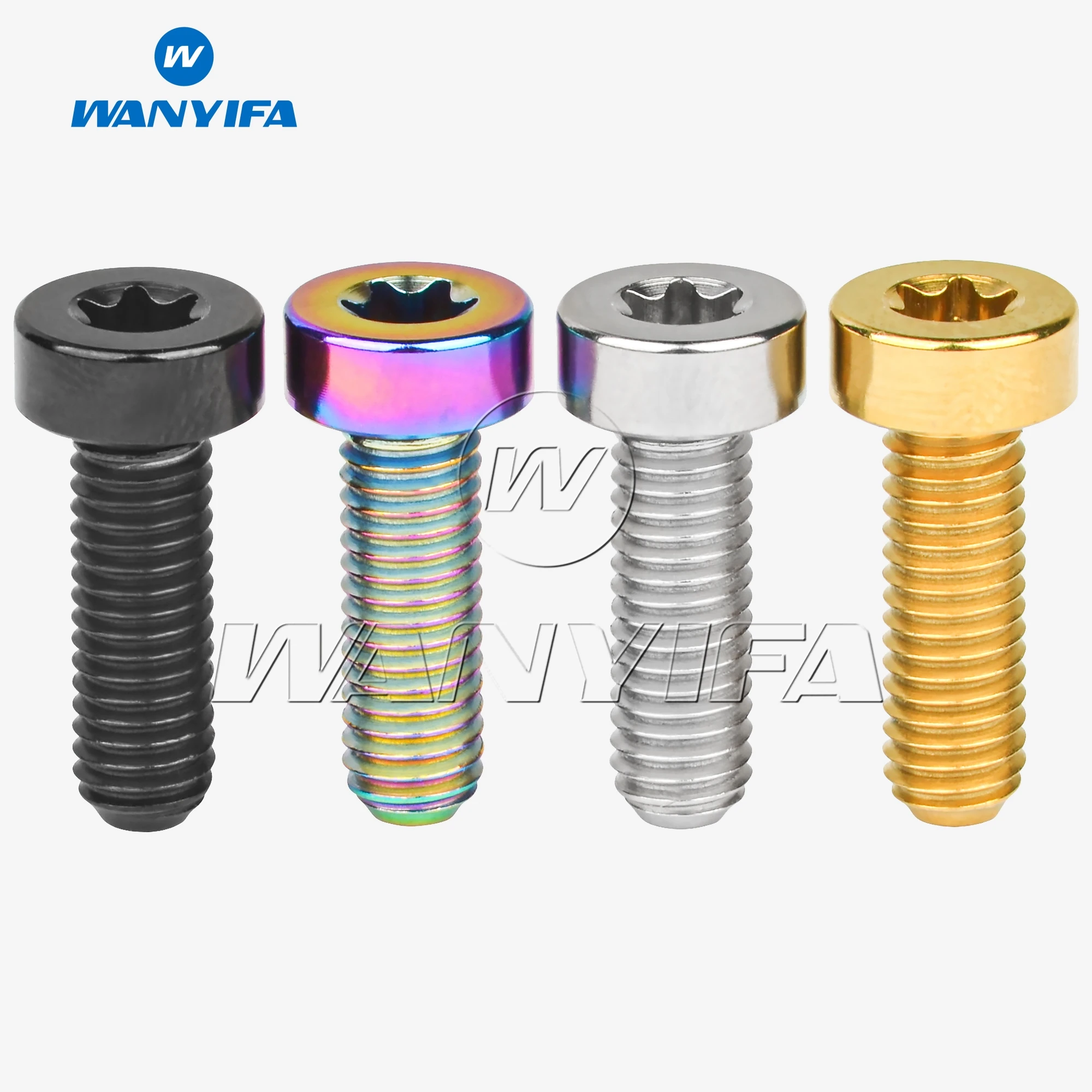 

Wanyifa Titanium Bolt M5x 15mm Torx T25 Square Head Screws for Bike Handlebar Derailleur Lever Fixing