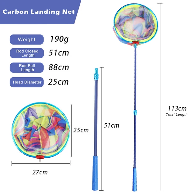 휴대용 낚시 그물 개폐식 핸들 접이식 랜딩 네트는 다양한 낚시 활동에 최적화된 제품입니다.