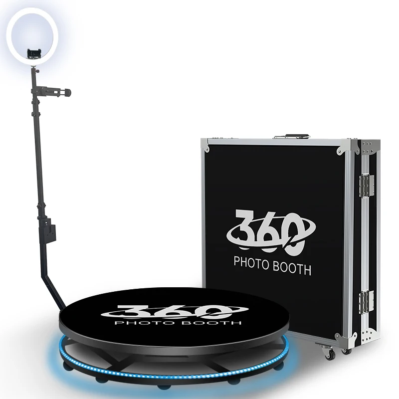 자동 360 사진 부스 비디오 회전 기계, 이벤트 웨딩 사진 부스 360 도 스피너 360 부스 사진 촬영 터닝