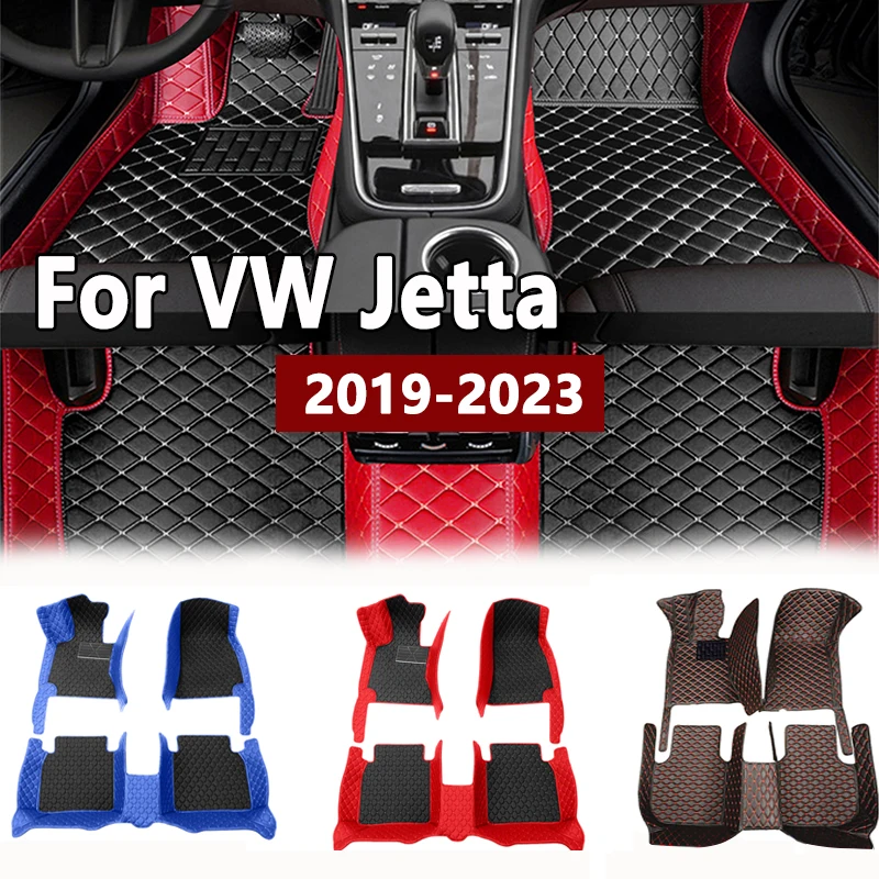 

Кожаные автомобильные коврики для VW Jetta Vento A7 2019 2020 2021 2022 2023 кожаные автомобильные матовые интерьерные детали автомобильные аксессуары