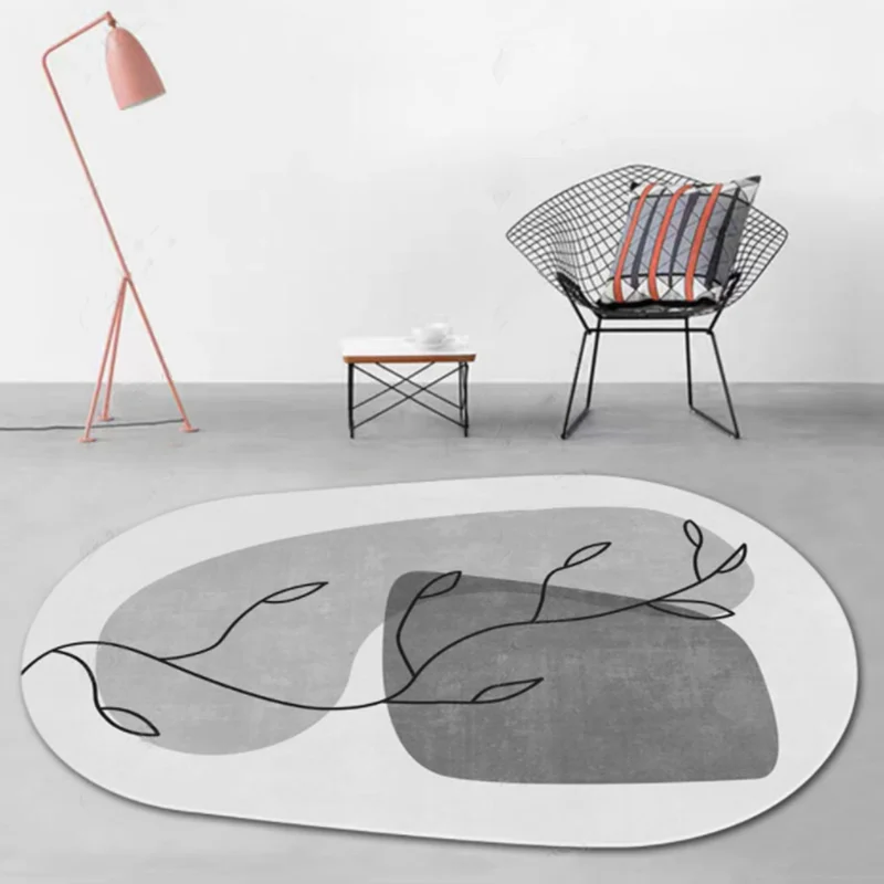 Nordic Style Irregular Fluffy Soft Plush Carpet for Living Room Bedside Rug Heterogonal Bedroom Decor Simple Thicken Mat plush rug decorative carpet plush carpet