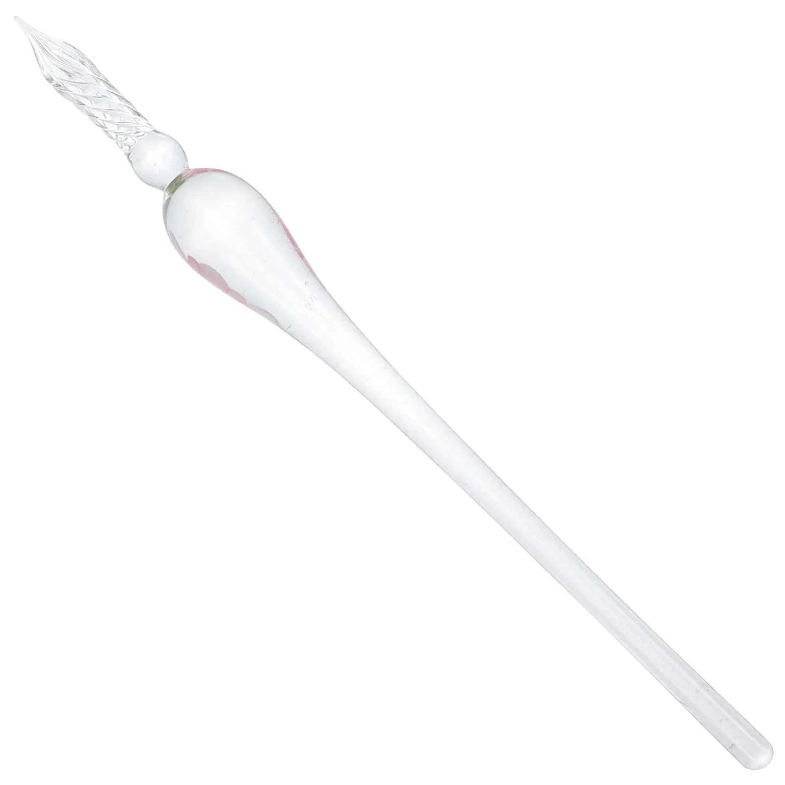 빈티지 유리 딥펜 수제 투명 유리 서명펜 서예 연습 드로잉 휴대용 경량 창의적인 도구