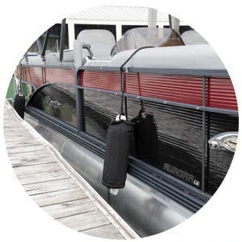 6PCS 40X11cm Fender Cover Marine Boat Fender Cover Inflatable Fishing Boat Bumper Dock Anti-UV Sun Protection