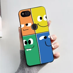 Matte Shockproof Cartoon Phone Cover | Soft Silicone TPU Bumper for Pixel 2 (J01)