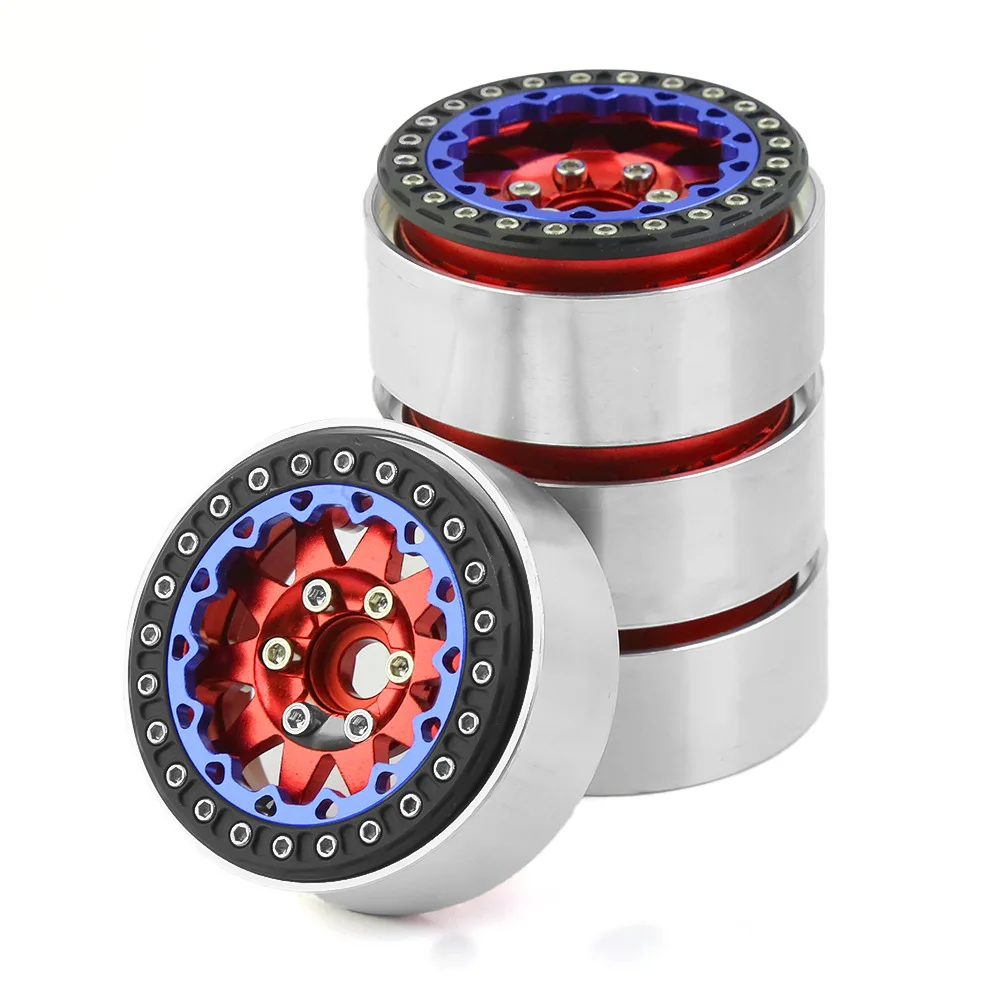 

1.9 Metal Teardrop Lace Wheels Universal 1:10 Rc Car Upgrade Parts Scx10 Trx4 Rc Climbing Car