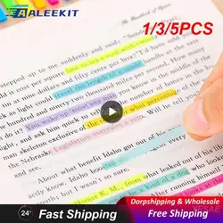 1/3/5PCS Page Marker Planner Stickers Index Tabs Flags Notepad Bookmark Multicolor Fine Stationery Supplies Label Note Bookmarks