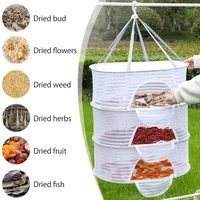 Food Drying Nets Fish Fruit Flowers Zipper Anti-mosquito Windproof Multifunctional Foldable Household Clothes Hanging Basket 1