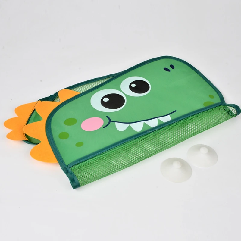Dinosaur Animal Baby Bath Toys Organizer Kids Tidy Storage Suction Bathroom Bathtub Doll Hanging Bag Basket Mesh Bag Water Toys 4
