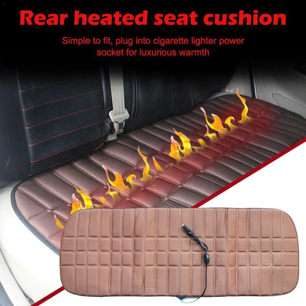 12V 42W Car Rear Back Heated Heating Seat Cushion Cover Car Pad