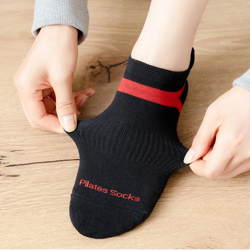 Cotton Breathable Short Yoga Socks Anti-slip Pilates Socks Gym Dance Training Sports Fitness yoga socks