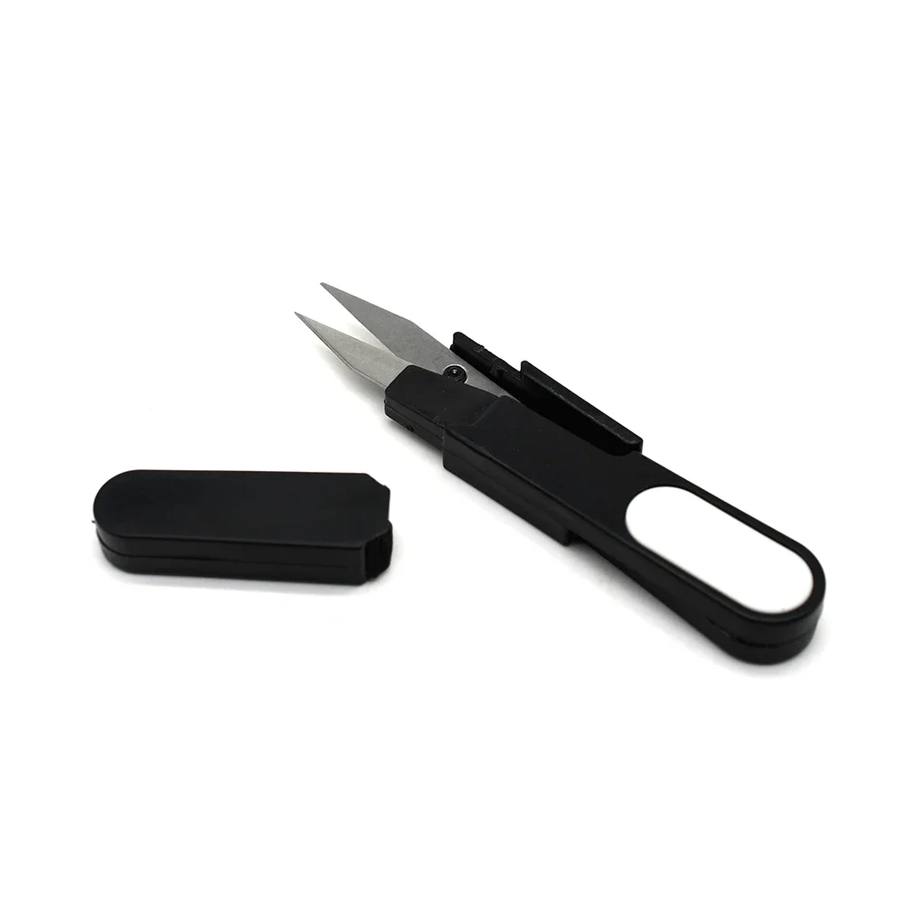MNFT 1PC Small Scissors with Cap Fishing Line Scissors Multi-color Plastic  Handle U-shape Cutter Portable - AliExpress