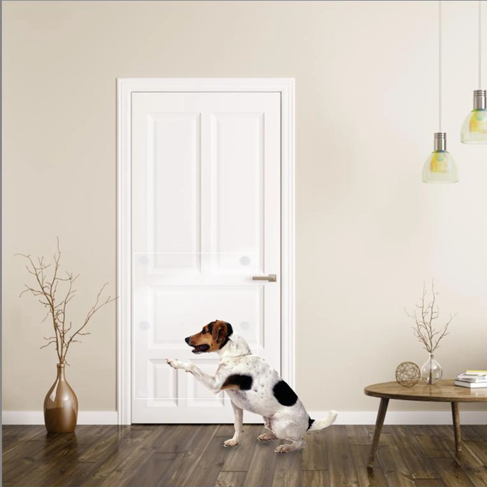 2Pieces Dog Scratch Door Protector Anti Scratch Pad Pet Door Film Couch Sofa Wall Protector Film
