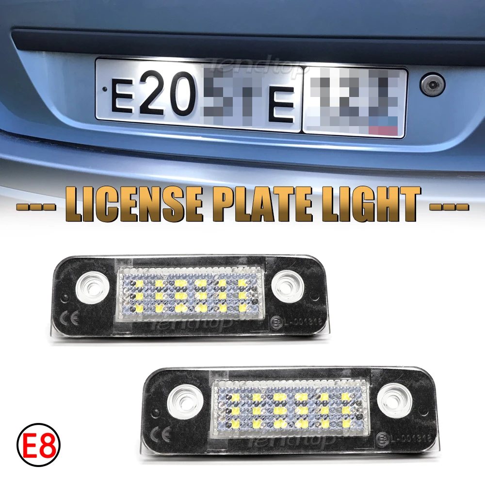 2 Pz Nessun Errore Led Numero Di Auto Lampada Luce Targa Per Ford Fiesta Mk5 2001-2008 Fusion 2001-2011 Mondeo Mk2 1996-00