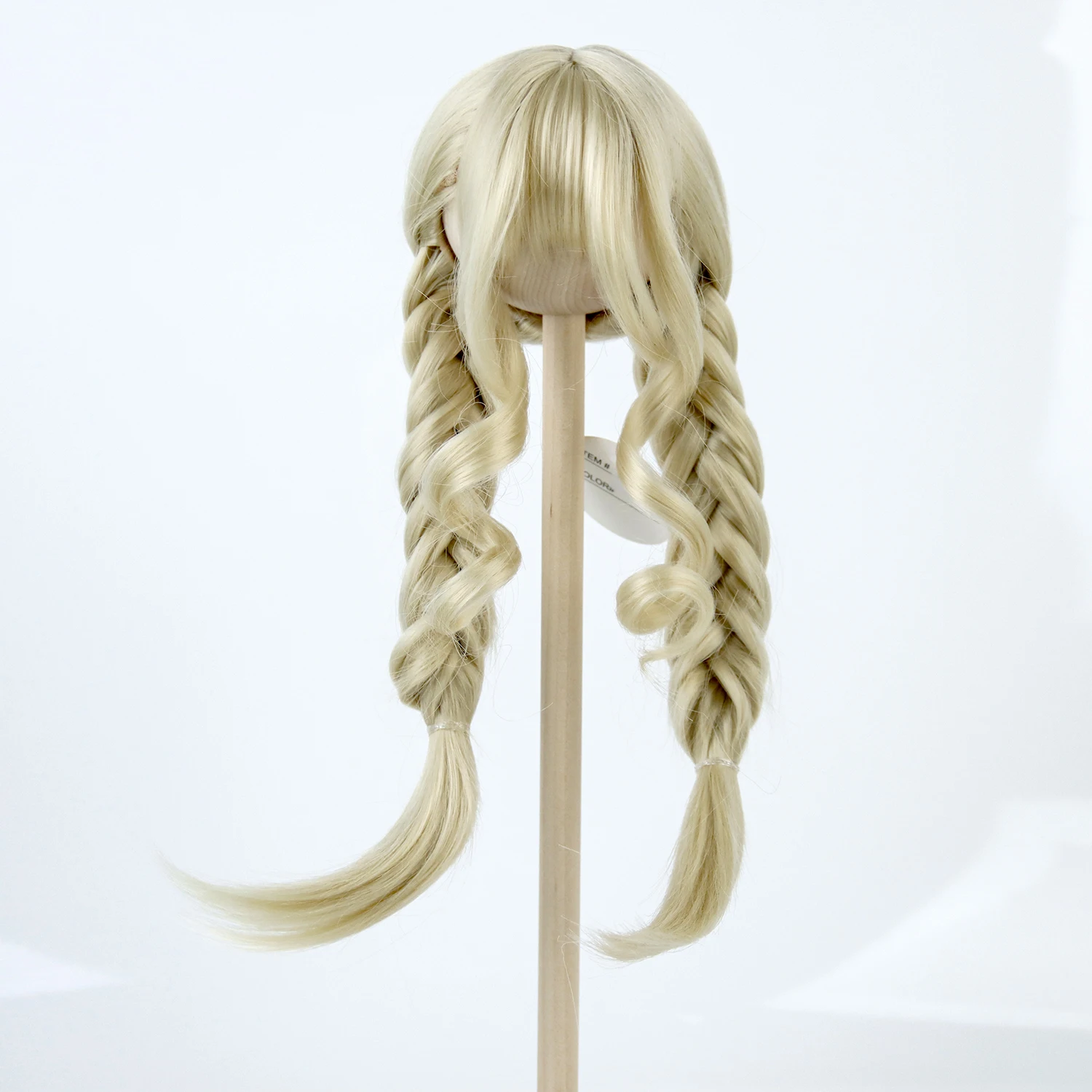 

Doll Wig 1/3 8-9inch Double Ponytail Primary Color Milk Wire Doll Accessories for BJD/ SD/Smart Doll/MSD/Minifee/Yosd Doll