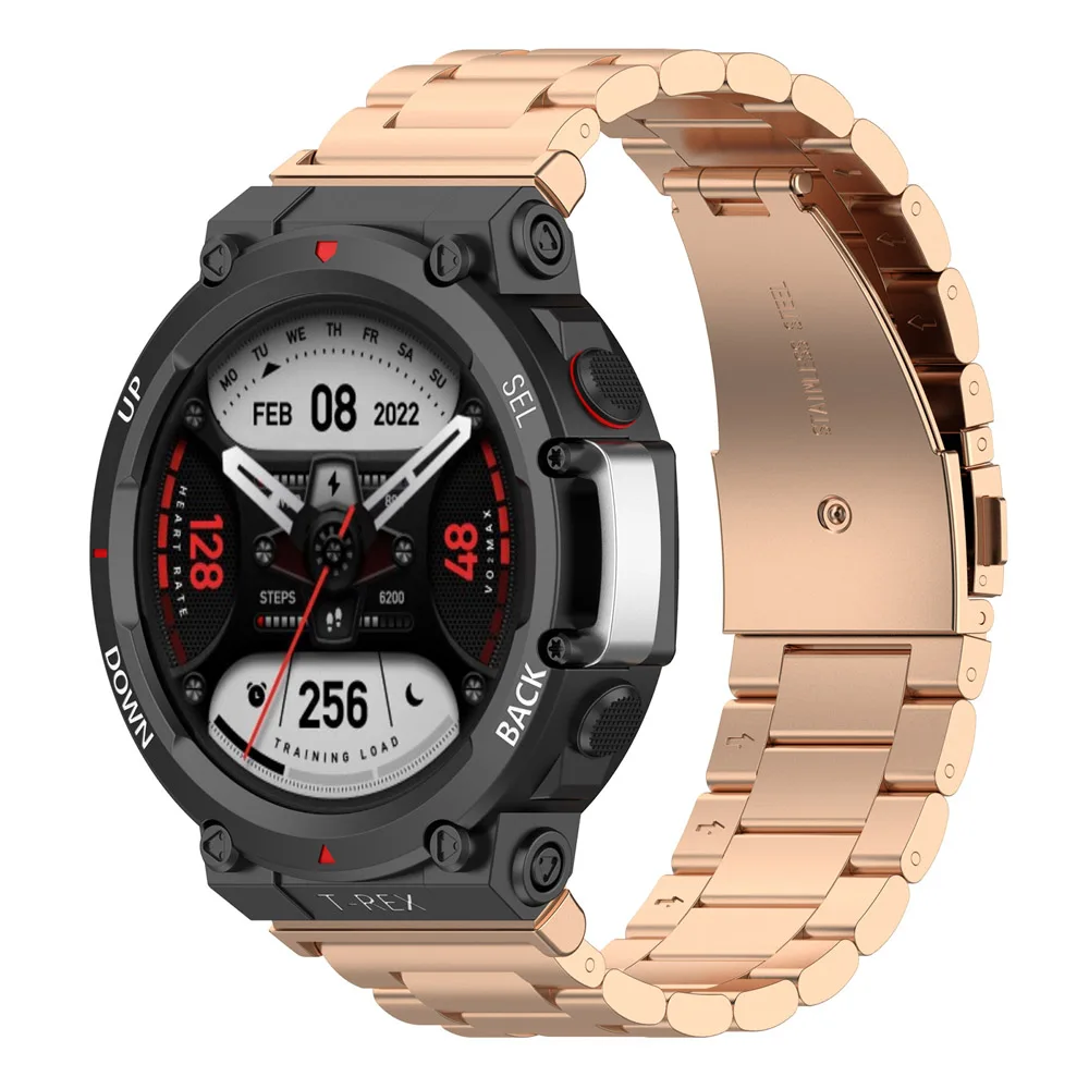 

Ремешок для часов из нержавеющей стали для Huami Amazfit, ремешок для часов серии Huami Amazfit 22 мм 20 мм
