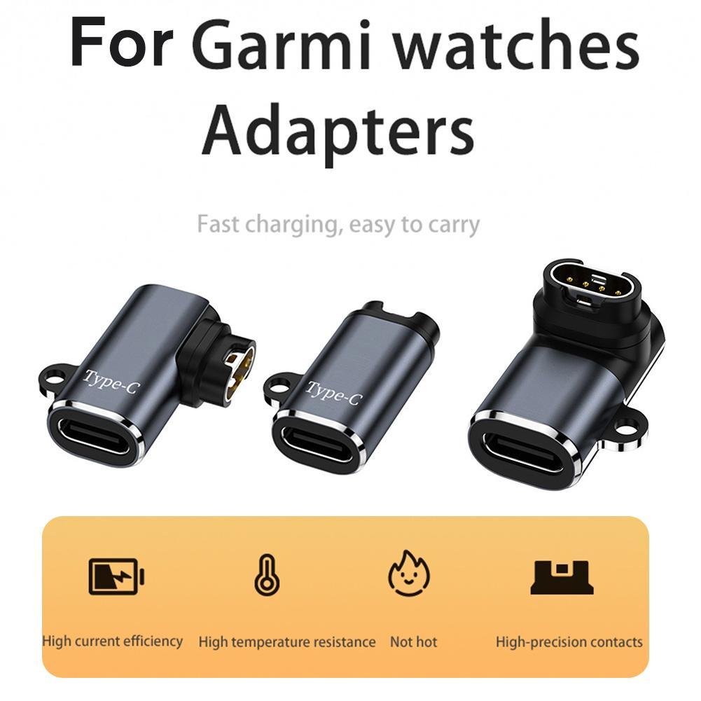 Smart Watch Charger Adapter for Garmin Fenix 7 7X 5S 6 6X 6S PRO For erunner 245/945/55/45 Charging Port Anti-dust Stopers