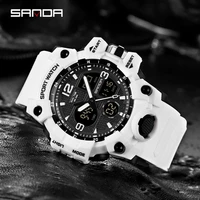 Fashion SANDA 6030 Men's Electronic Watch Sports Multi functional Waterproof LED Military Student Electronic Watch 2025 2