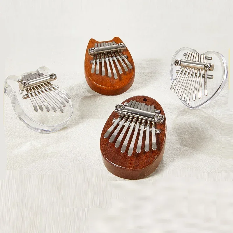 8 Key Mini Wood Kalimba High Quality Exquisite Finger Thumb Piano Marimba Musical Good Accessories Pendant Gift 3
