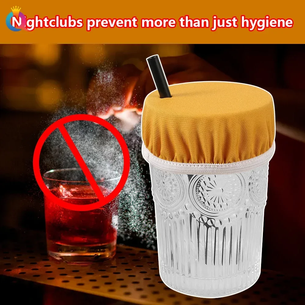 Cup Lid Party Prevent Being Drugged Anti-drop Potion Cup Cover Leak Sealed Lid Spiking Prevention Covers