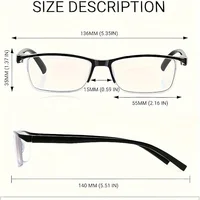 4pcs Fashion Reading Glasses Classic Design with PC Material Unisex Fit Comfortable Reading Experience for Adult +1.0 To +4.0 6