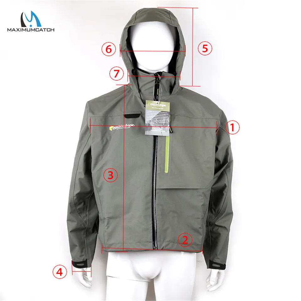 Maximumcatch chaqueta impermeable para pesca con mosca, Vadeador transpirable, ropa de pescar| - AliExpress