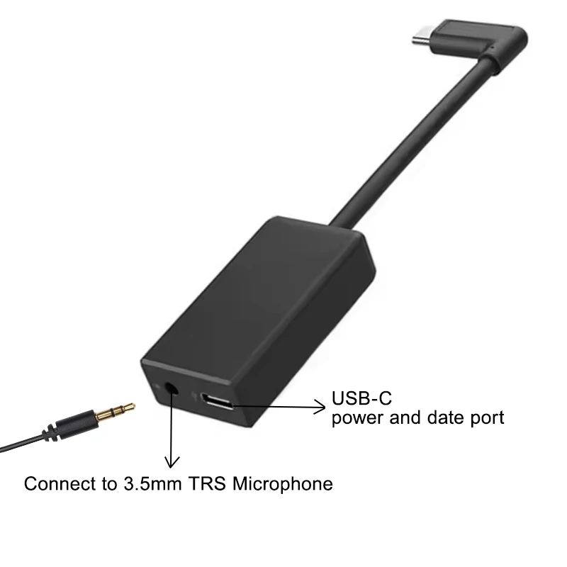 Adaptateur Microphone TRS 3.5mm pour GoPro Hero avec câble et emballage