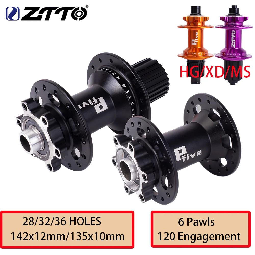 ZTTO Loud Noise 28/32/36 Holes MTB Bike Hub 6 Pawls XD HG