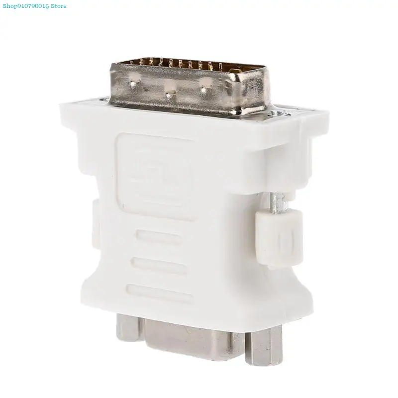 DVI-D 남성 - VGA 여성 소켓 어댑터 변환기 VGA - DVI 흰색 내구성