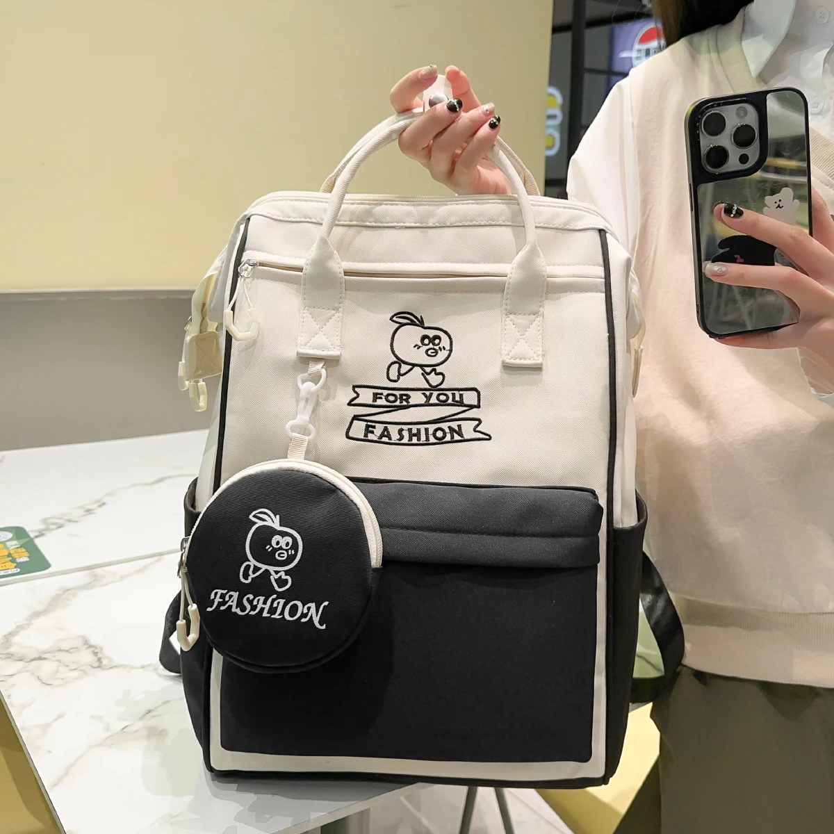 Schoolbag Female College Student Japanese College Style Backpack Backpack Male Junior High School Large-Capacity Computer Bag