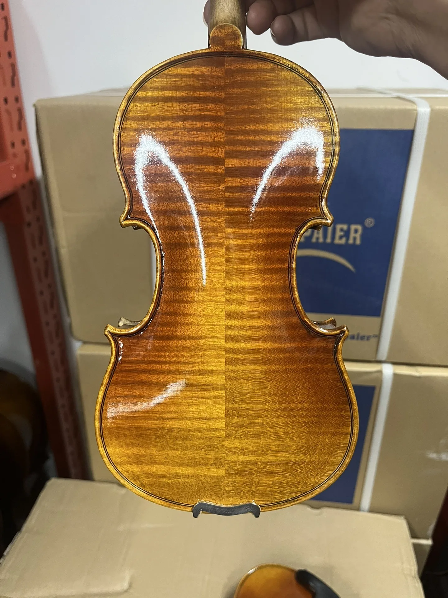 children Stradivari handmade violin 1/2 1/4 1/8 1/10 Spruce panel, maple back panel Violino set Musical Instrument with Hard box