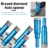 Diamond Brazed Dry Drilling Bit Porcelain Cup Saw Ceramic Marble Granite Tile Hole Opener Hole Saw Cutter  5-16mm Round Shank