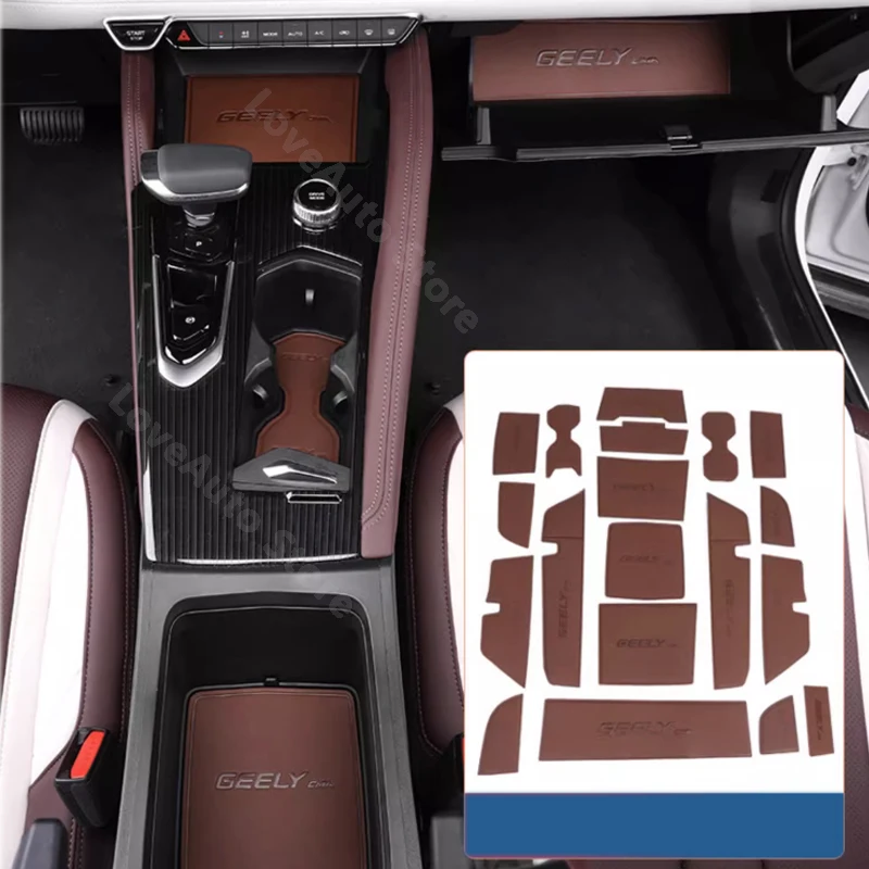 

For Geely Monjaro KX11 Xingyue L 2021-2023 Car Interior Door Groove Mats Gate Slot Pad Non-slip Cup Mat Decoration Accessories