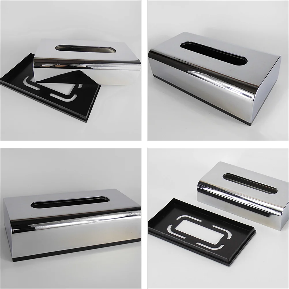 Household Napkin Dispenser Rectangular Paper Box Tissues Organizing Box Tissue Box Holder Desktop Paper Towel Box 5