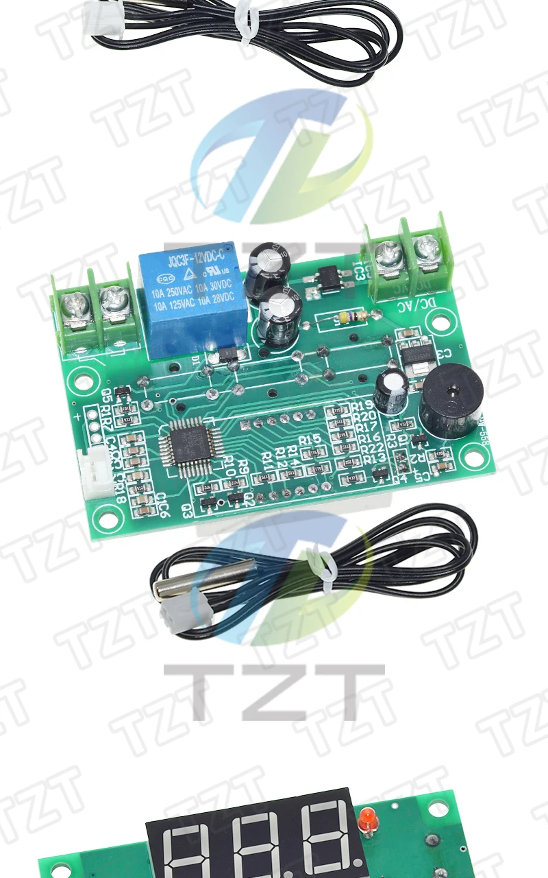 XH-W1301 LED Digitaler Temperaturregler Steuerschalter Thermostat Relais Sensor Schaltermodul DC 12V Wasserdicht NTC -50-110 – Detail 6