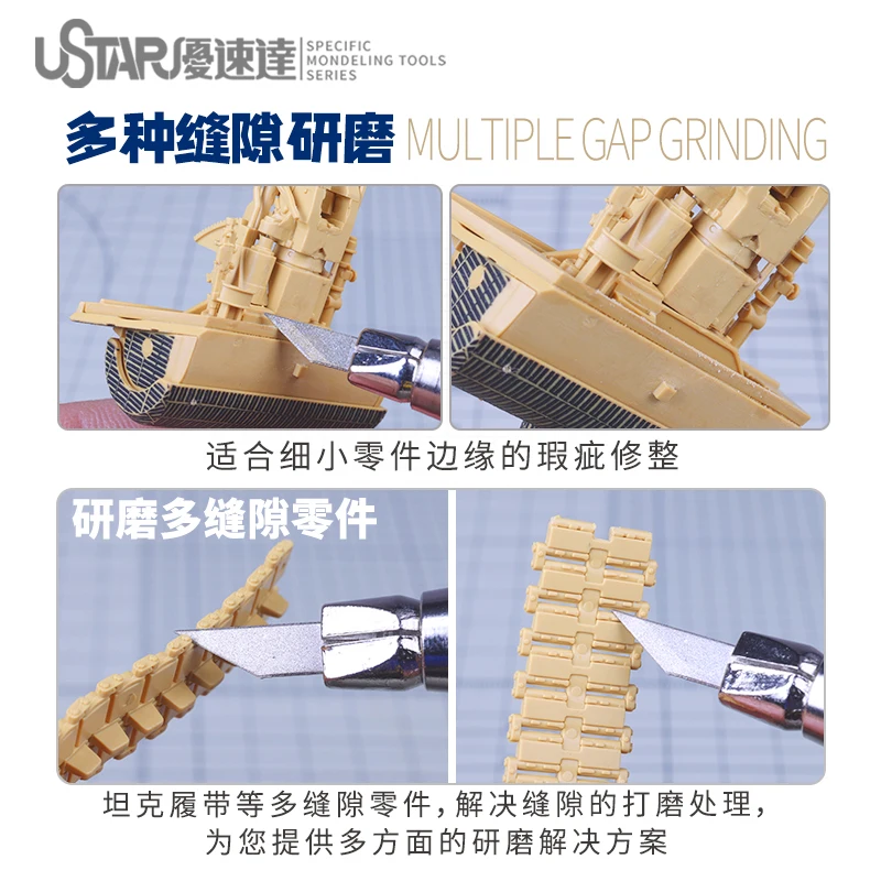 Diamond grinding pens Set Thin Sand file Model crevice angle position Grinding Tools For Model Craft Building Accessories Tool 5