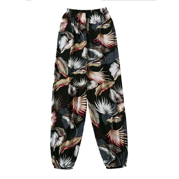 سراويل غير رسمية فضفاضة ومتعددة الاستخدامات للنساء ، سراويل نوم واسعة الساق ، سراويل فانوس ورقة الموز ، الصيف 2