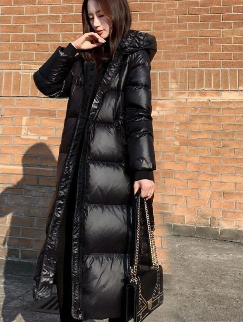 

Winter Jacket Women Parkas Hooded Long Puffer Jacket 2023 Black Streetwear Outerwear Casual Thicken Warm Elegant Coats