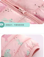 New Winter Down Warm Jackets Autumn Fashion Baby Clothes Kids Thin Hooded Cotton Coats Girls Boys Cute Solid Outerwear 2-6 Years 6