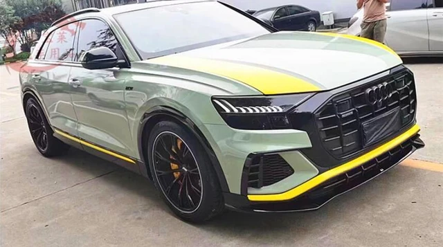 Auto Frontspoiler Lippe untere Splitter Klinge Schutz platte Auto Kit für  Audi Q8 2019 2020 2021 2022 2023 - AliExpress