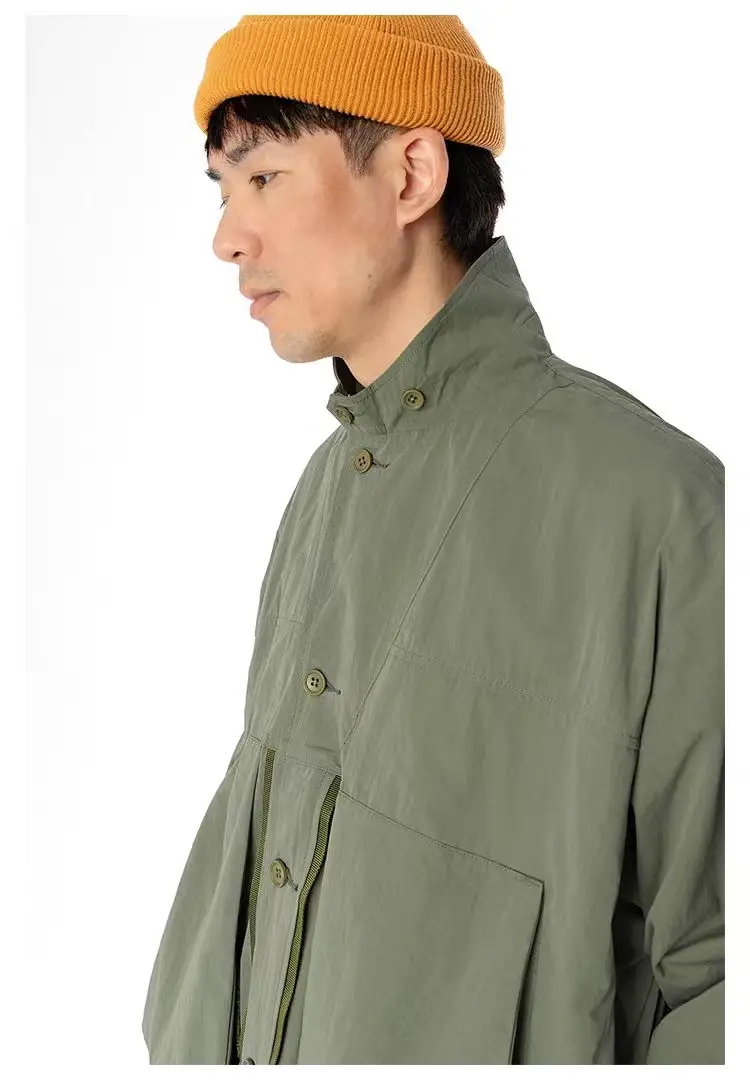 TMCAZ deformation layer multipocket jacket loose silhouette large front pockets light vintage effect gorpcore urban outdoor