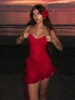 Sexy Glitter Pleated Women's Dress Chic Sleeveless Halter Hip Package Female Dresses With Belt Solid Slim Lady Beachwear Holiday 5