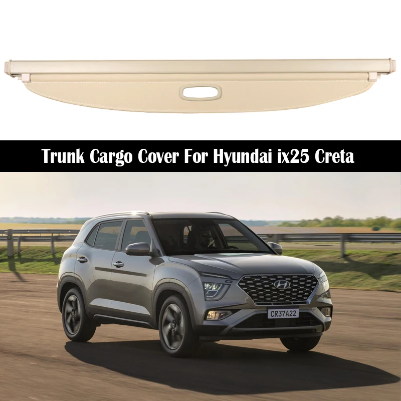 RearTrunkCargoCoverForHyundaiix25Creta20202023SecurityShield